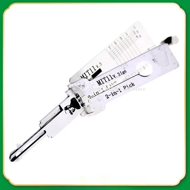 Lishi MIT11V.3 2in1 Decoder and Pick Is Designed for Mitsubishi for Souest for Chrysler for Dodge [Flat 8 Cut] Lock Picking Tool
