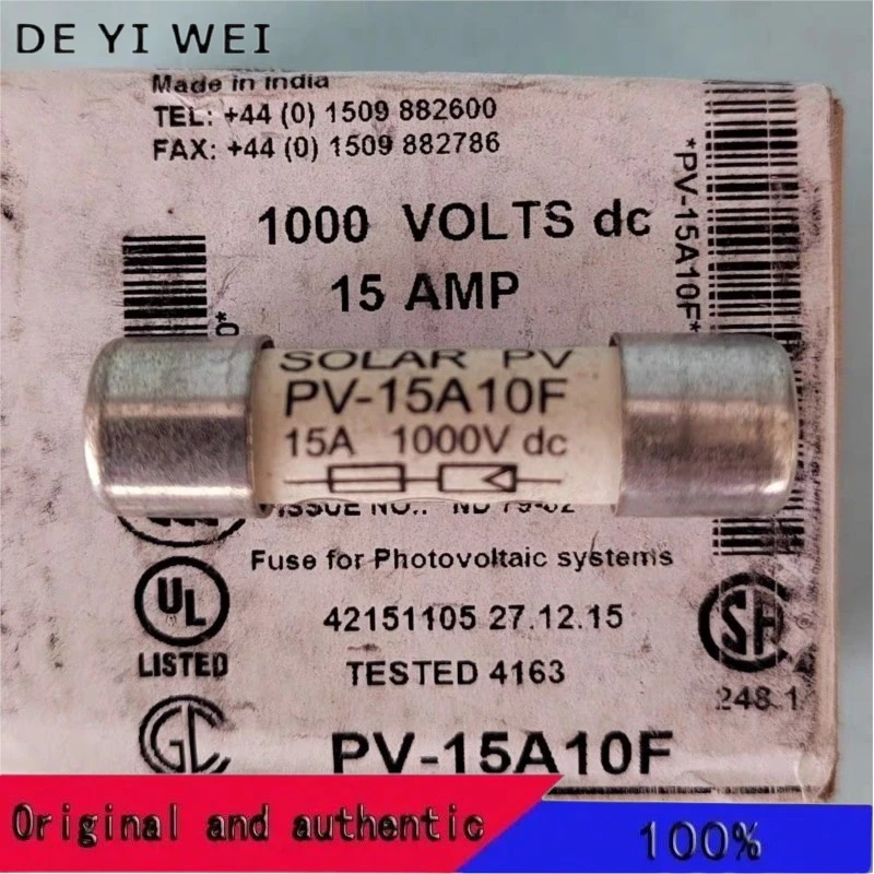 100% новый предохранитель yinrong SOLAR gPV YRPV-30 8A 10A 12A 15A 16A 20A 25A 30A 10*38 DC1000V IEC60269-6