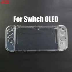 JCD 1pcs Soft TPU Transparent Shell Protective Case Cover Frame Clear Protector For Switch OLED Game Console Accessories