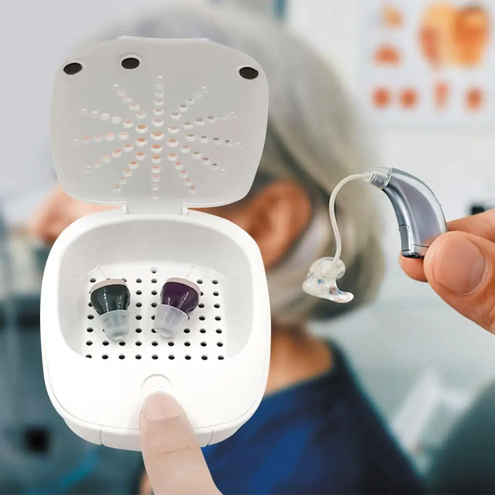 

1/2PCS Electric Hearing Aid Dryer, USB Hearing Aid Moisture Remover Box Hearing Aids Dehumidifier Dry Box