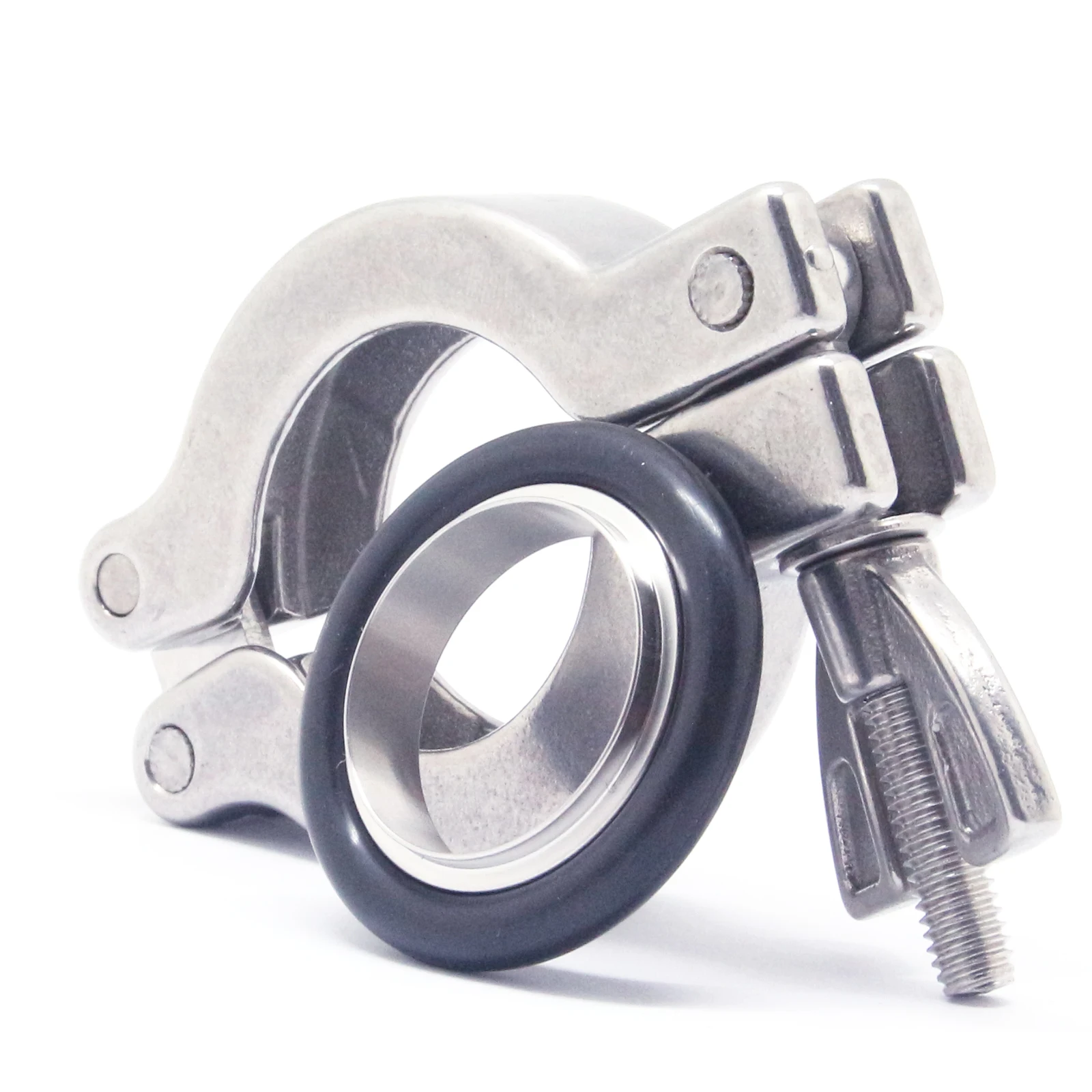 

KF Двойной зажим KF16-50 SS304 из нержавеющей стали Алюминиевый зажим с барашковой гайкой NW16-50 фланцы вакуумный зажим фитинги зажимы с барашковой гайкой