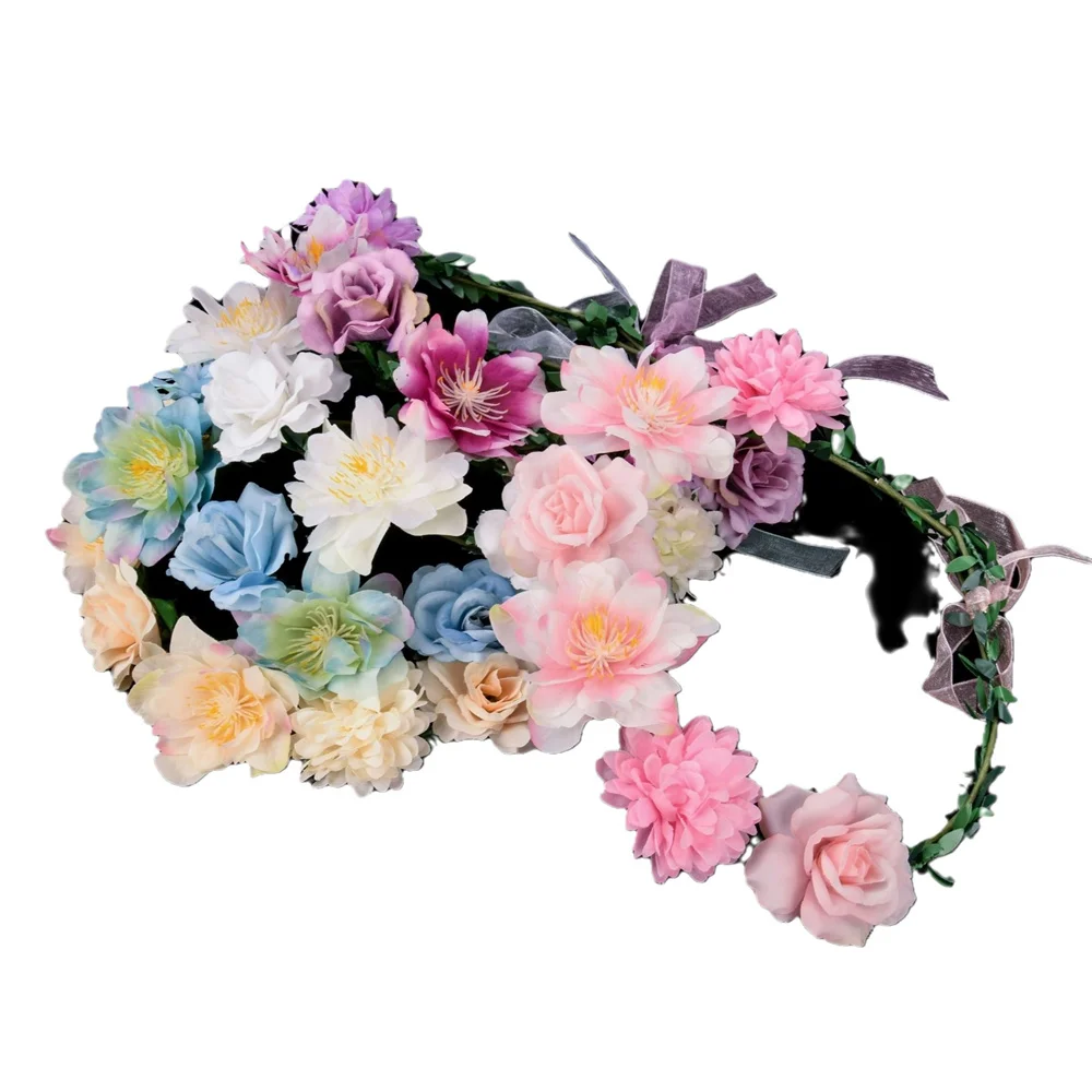 Led Headband Multicolor Light Hairband Glow Hairband Floral Flower Headband For Festival Girls Party - view 6