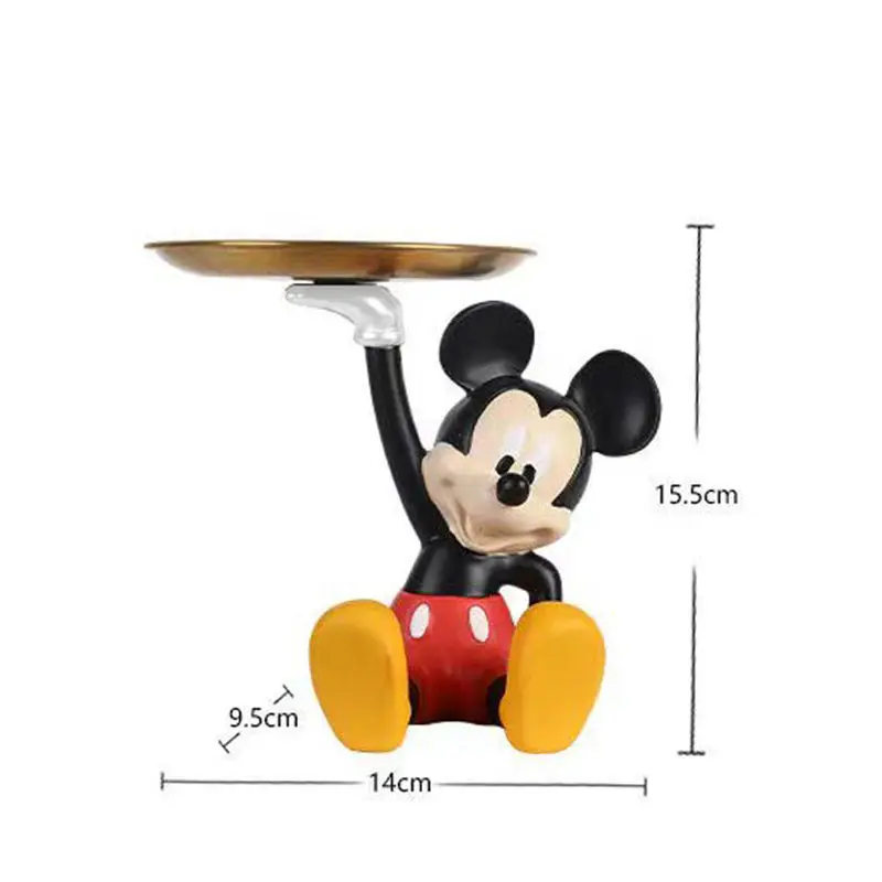 Disney Mickey creative entrance hall key storage ornaments dormitory home accessories Mickey tray moving gift housewarming gift