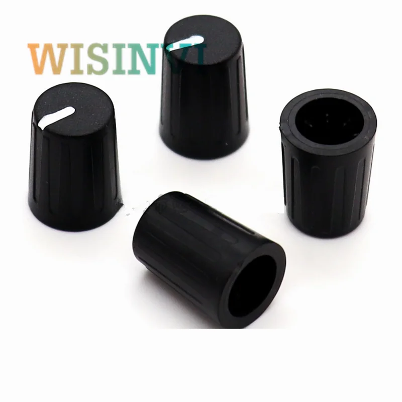 10PCS 11×15MM Plastic Knob Cap Potentiometer Knob Cap Striped Anti Slip Switch Cap Flower Axis Inner Diameter 6MM
