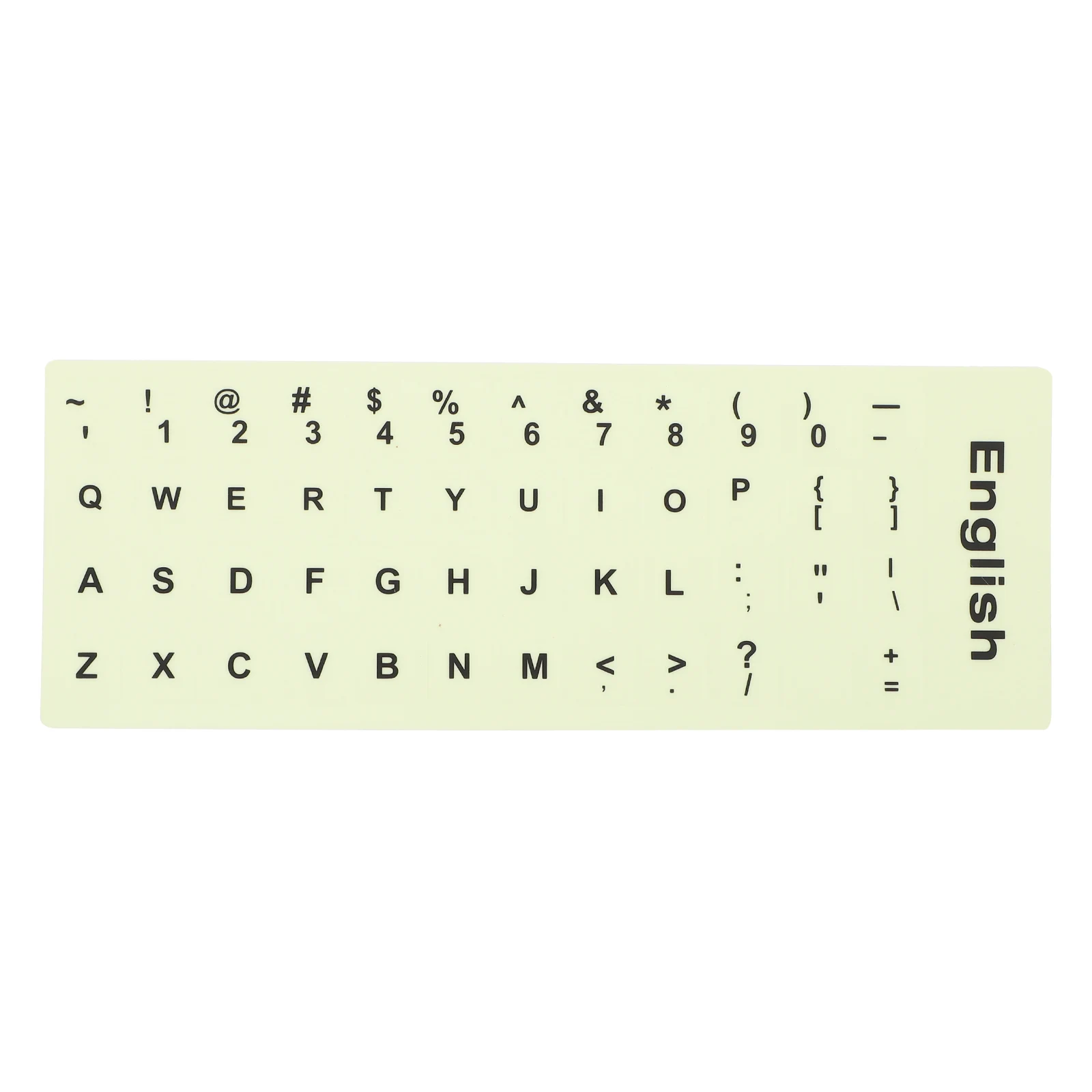

Glow in Dark Keyboard Stickers 13x11mm Luminous Keys for Desktop Laptop Computers Wear Resistant PVC Ink Easy Adhesive No
