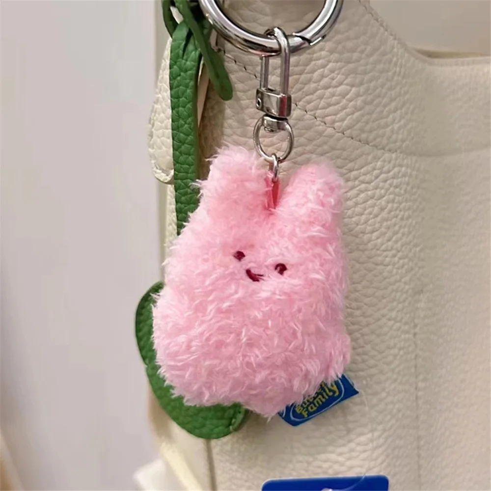 バターウサギぬいぐるみキーホルダーかわいいぬいぐるみおもちゃペンダント DIY バックパックショルダーバッグ装飾アクセサリーペンダントガールギフト