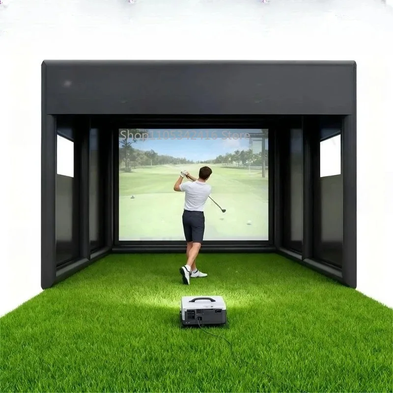 13FT Portable Inflatable Golf Simulator Tent Indoor Outdoor Golf Swing Practice Hitting Cage for All Skill Levels