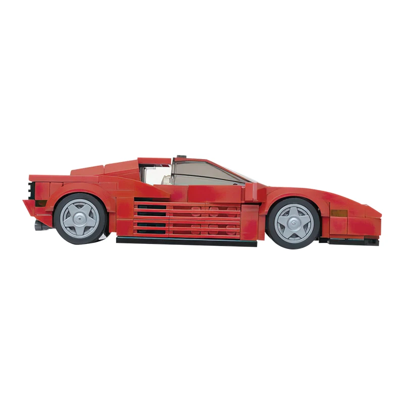 Bloques de construcción de Ferrari Testarossa para niños, juguete de ladrillos para armar Super coche, ideal para regalo, novedad