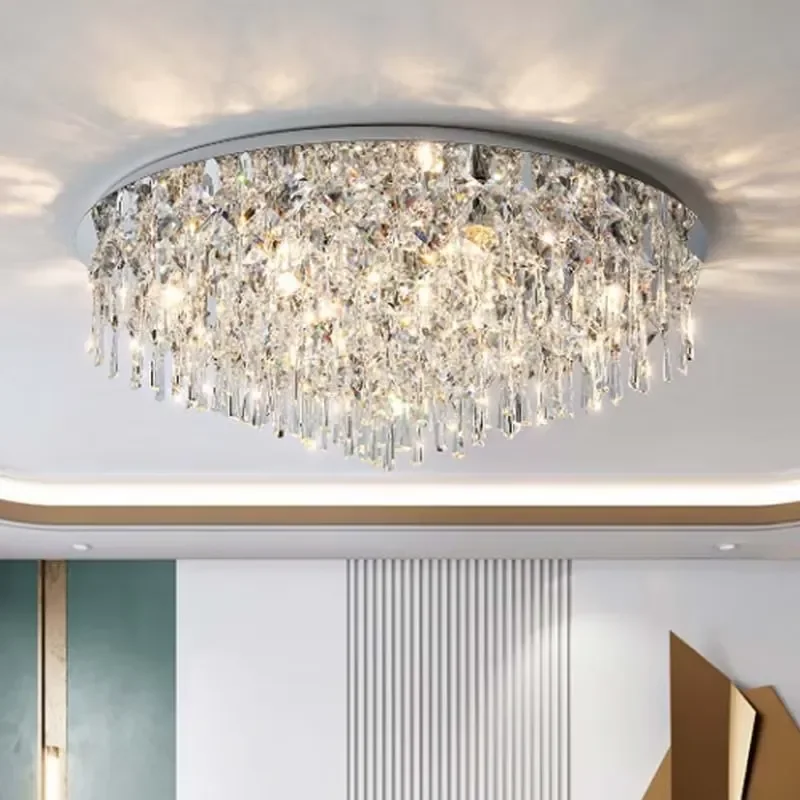 Modern Crystal Chandelier Living Room Ceiling Light Bedroom Dining Room Corridor Villa Hotel