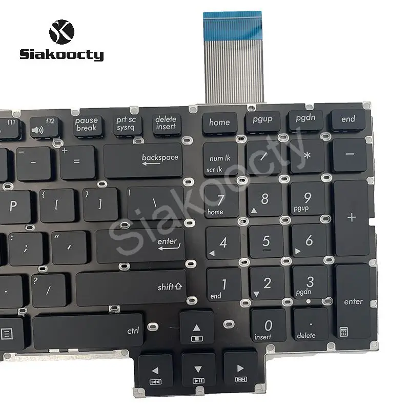 Imagem -05 - para Asus G750 G750j G750jh G750jm G750js Teclado Eua sem Moldura Novo