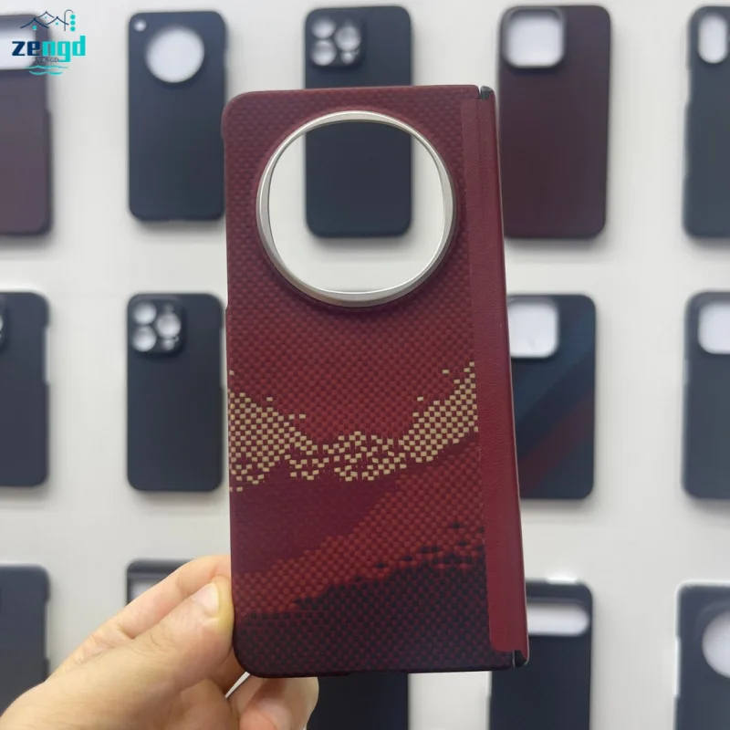 For Oppo Find N5 Case Kevlar Aramid Fiber Ultra-Thin Hard Cover with Axial Magnetic