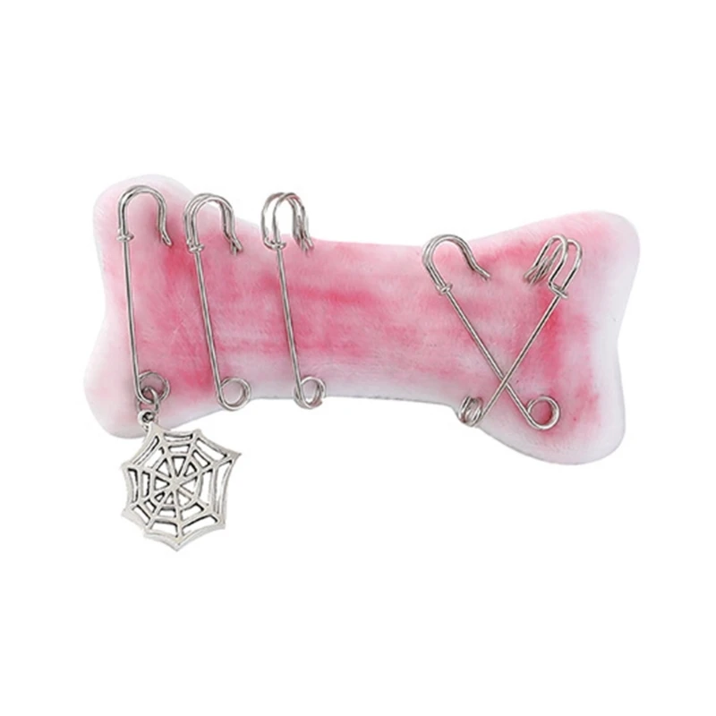 Barrettes for Girl Hairpins Subculture with Pin Hairpins Hair Clip Bone Bloodstain Hairpins for Women Lady