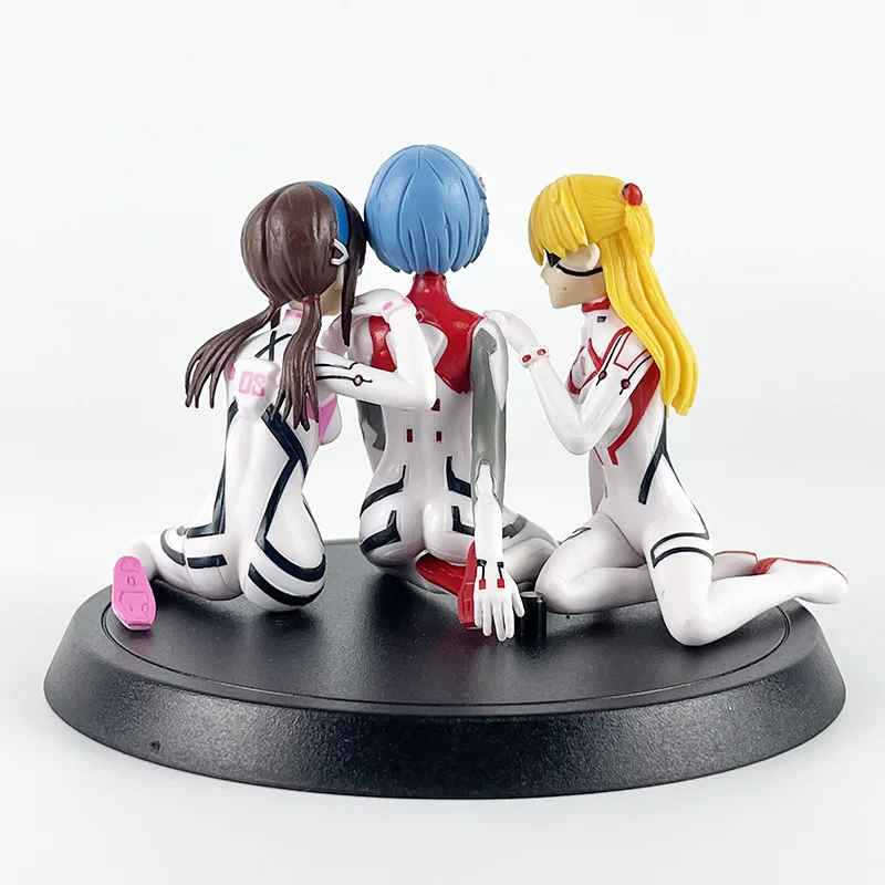 Neon Cute Genesis Classic Evangelion Theatrical Version Battle Suit Sitting Posture Figure Collectible Model Desktop Decoration