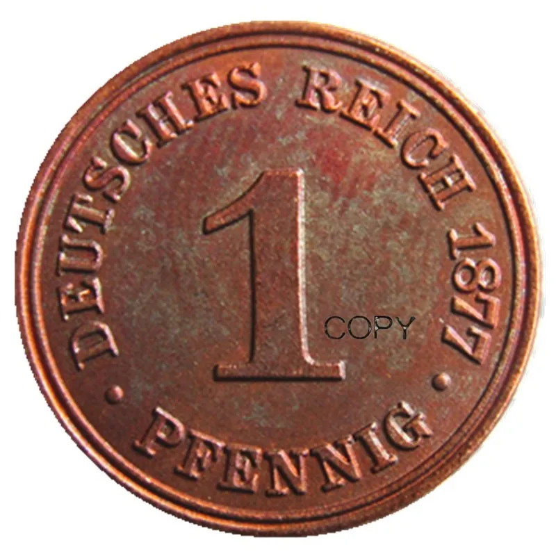 

GERMANY 1877BB 1PFENNIG 100% Copper Copy Coins