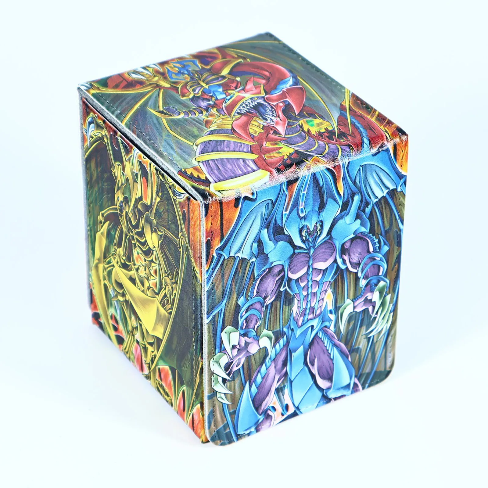 Diy Self Made Yu-Gi-Oh! Phantasm Card Storage Box Ygo Phantasm Open Window High-End Leather Card Storage Box Gift Toys