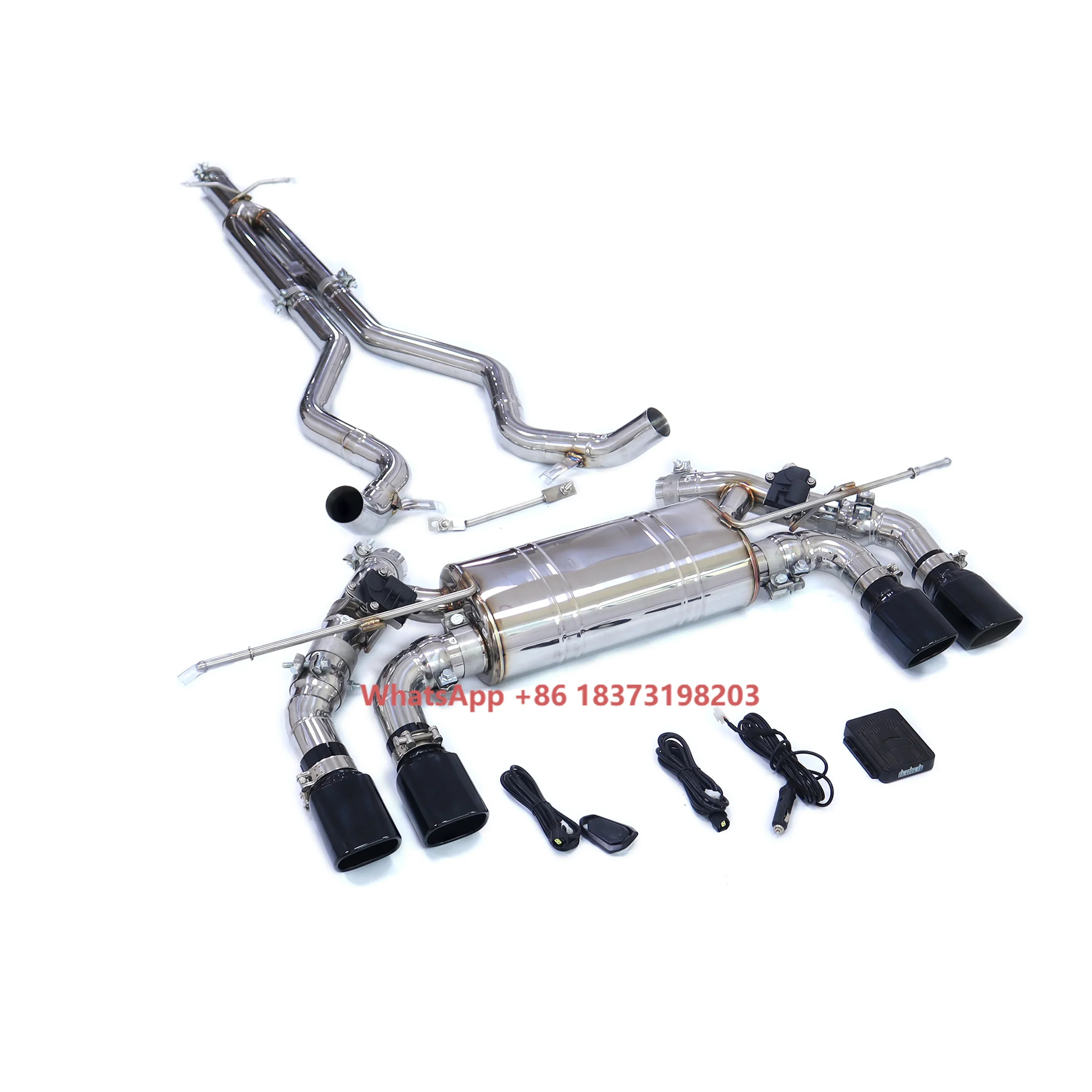 

Ouchi Stainless Steel Exhaust Valved Muffler Catback for Defender 110 P400 with High Quality Electronic Exhaust Pipes
