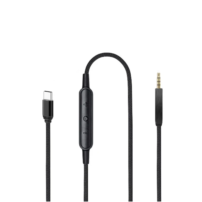 

Кабель для наушников Type-C на 2,5 мм для наушников BOSE QC25/QC35/QC35II/QC45/NC700/AKG Y40/Y45/Y50 с микрофоном на проводе