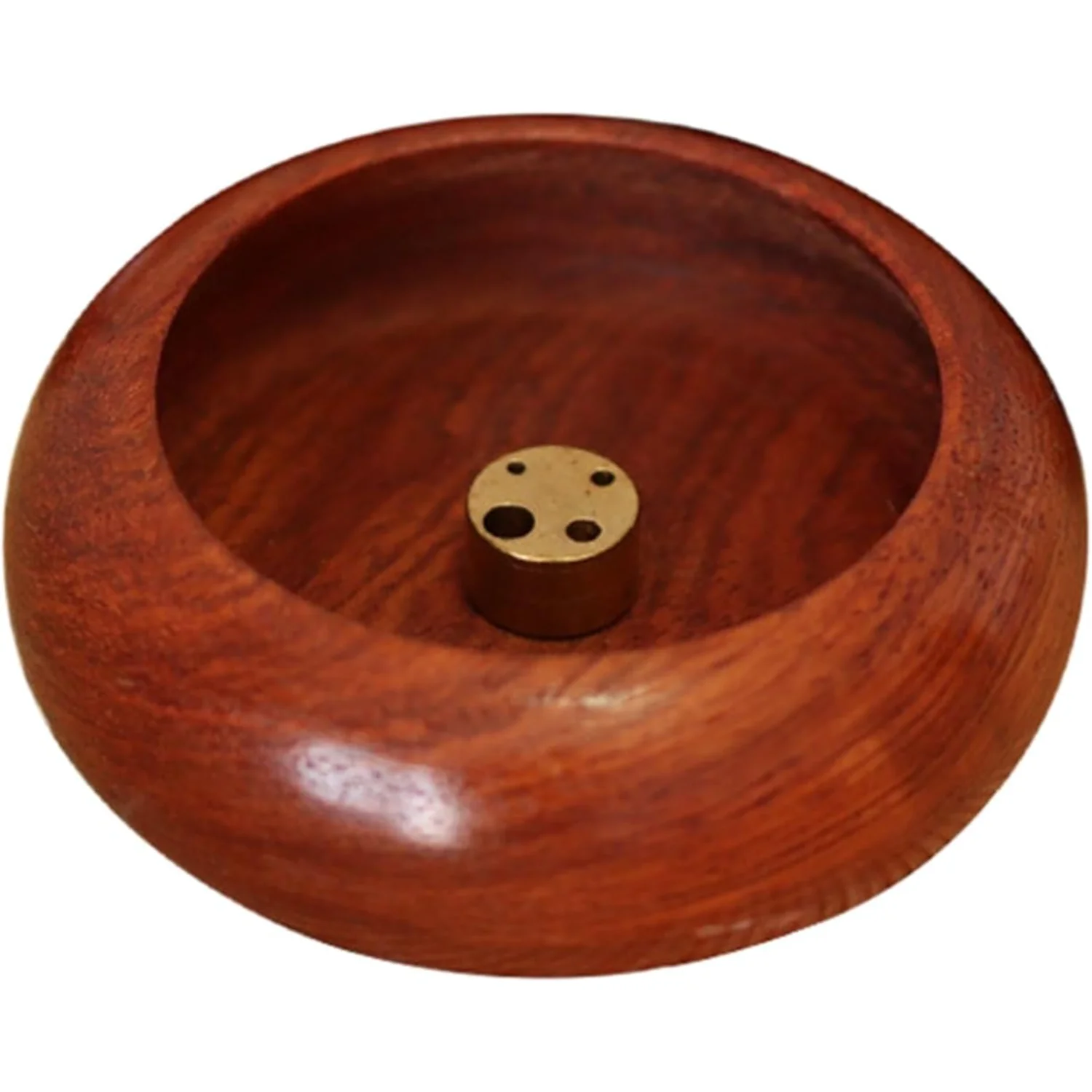 Wood 4 Holes Rosewood  Burner Stick Holder Bowl Shape Censer  Decoration