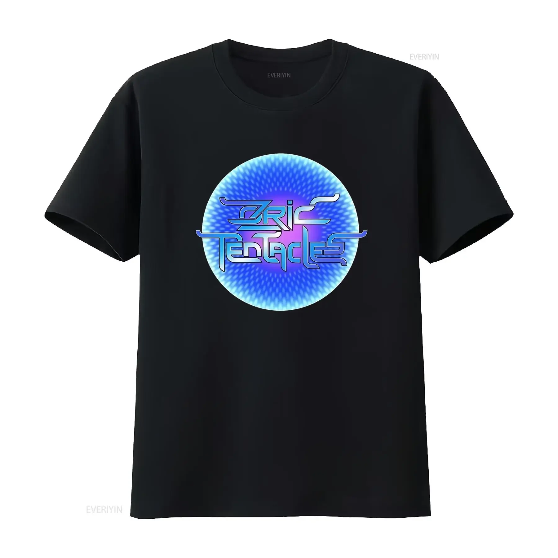 Ozric Tentacles Bubble Logo Black T Shirt New Official Band Merchandise  vintage Washed streetwear Versatile Casual Stretched