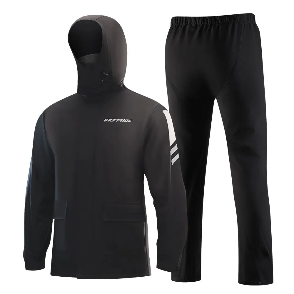 

Reflection Motorcycle Raincoat Men Women Riding Full Body Split Single Raincoat Rain Pants Waterproof Motorcycle Jacket Suit
