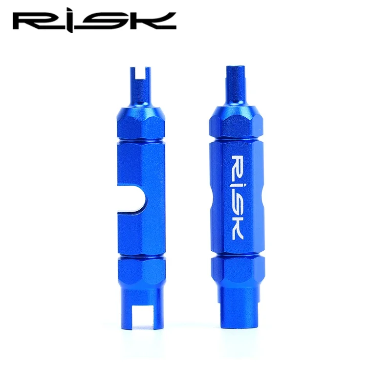 Risk Multifunctional Bicycle Presta Schrader Valve Disassembly Tools Alloy MTB Road Bike Tire Valve Extension Rod Repair Tool
