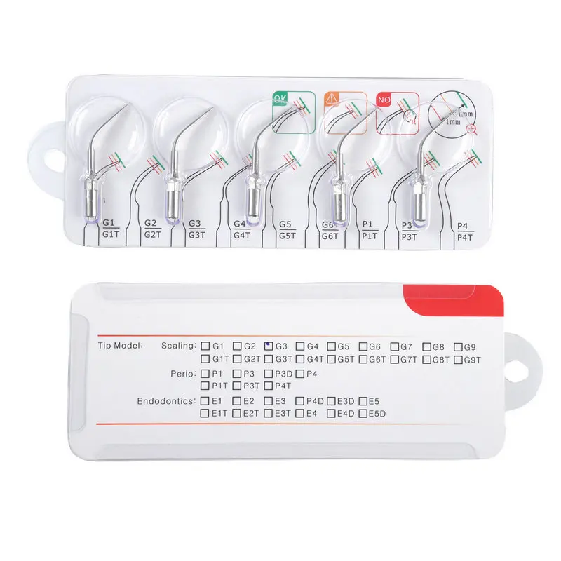 

5 шт./упаковка, наконечники для пьезоскалера G1 G2 G3 P1 P3 P4 GD1 GD2 GD3 PD1 PD3 PD4