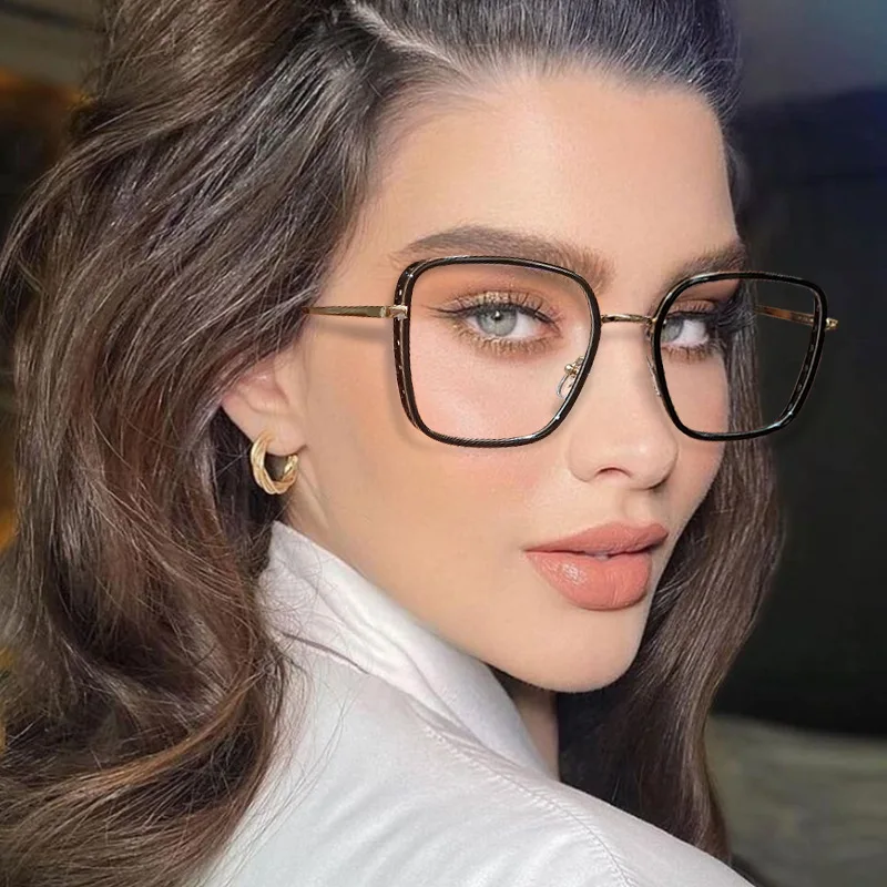 Hotony Blue Light Blocking Glasses Frame Woman Fashion Designer Brand UV400 Optical Female Eyewear Prescription Spectacles