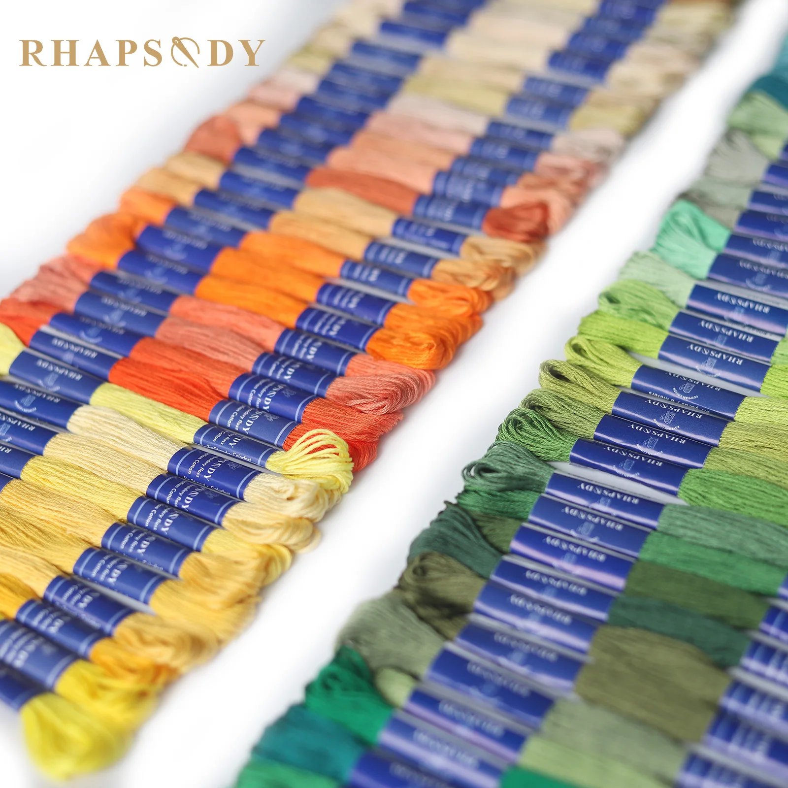 Rhapsody Basic 180 colori 100% vero ricamo egiziano filo interdentale di cotone filato mercerizzato String Craft fatto a mano 8M matassa punto croce