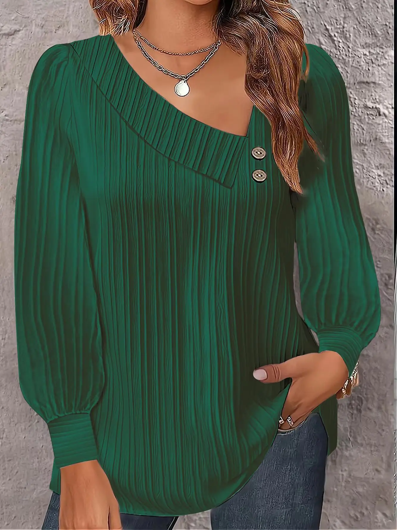 Casual Loose Folds Shirt Blouse Women Spring Autumn Fashion Pure Solid Sleeve Shirts For Women White Lantern Sleeve Top Femme
