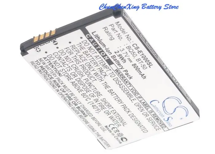 Cameron Sino 800mAh Battery BQ50,BT50,BT51 for Motorola A1200,E1000,E1070,V190,V195,V235,V323,V325,V360,V361,V365,V465,V980