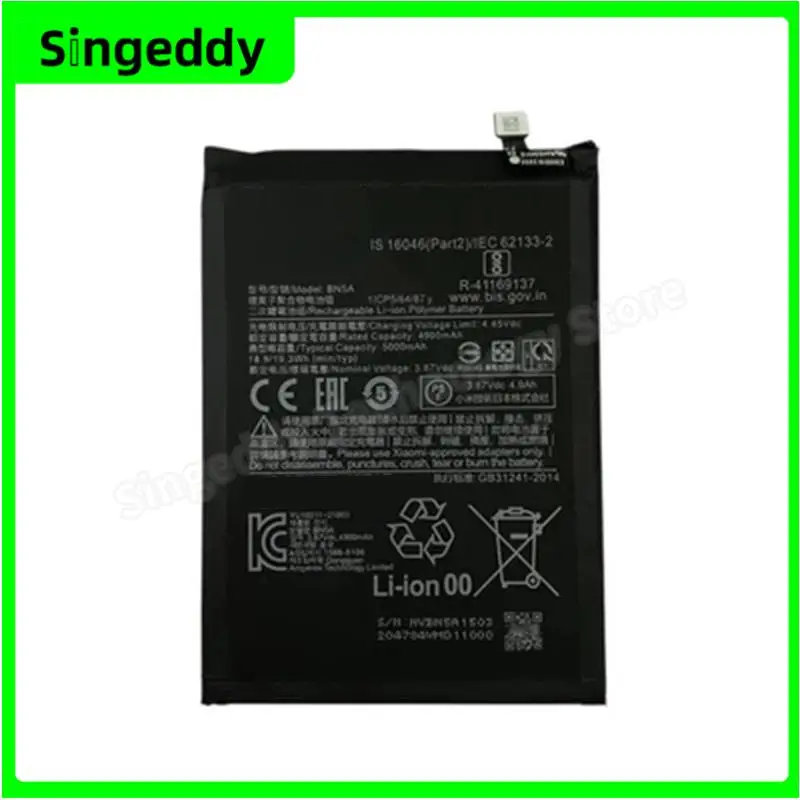 

BN5A Battery For Xiaomi POCO M3 Pro 5G, Mobile Phone Build-in Batteries For Redmi Note 10 5G, Replacement Repair Parts, 5000mAh