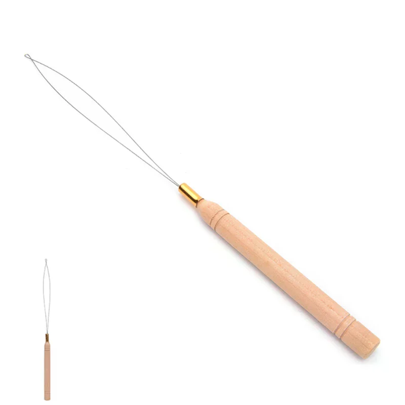 /Kuz/Micro Ring Loop Tool Threader Pulling Needle for Human Hair Extension Tool 2Pcs