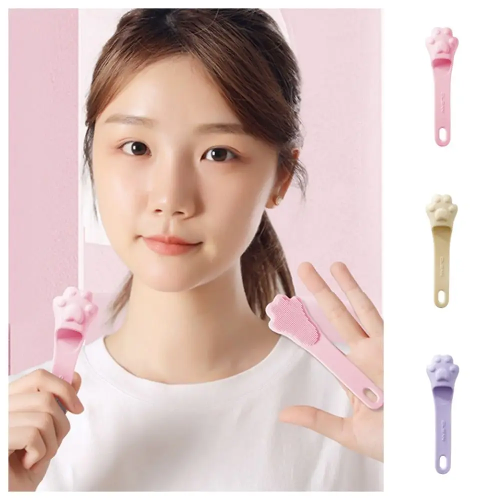 Silicone Cat's Paw Silicone Face Brush Facial Washing Deep Clean Blackhead Removal Tool Massage Exfoliating