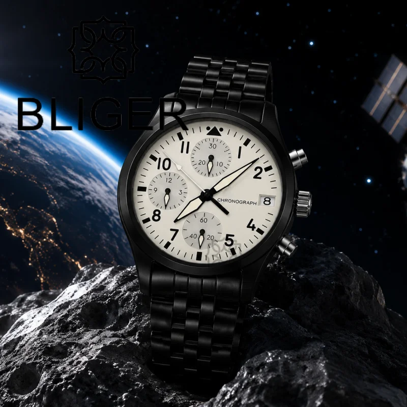 BLIGER フルブラック ブラッシュド 38 ミリメートル - Men Accessories Jewellery のレビューと価格
