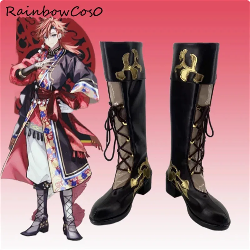 

Matsurika no Kei: Tenmeiin Iden Обувь для косплея Сапоги Игра Аниме Вечеринка Хэллоуин Рождество RainbowCos0 W4436