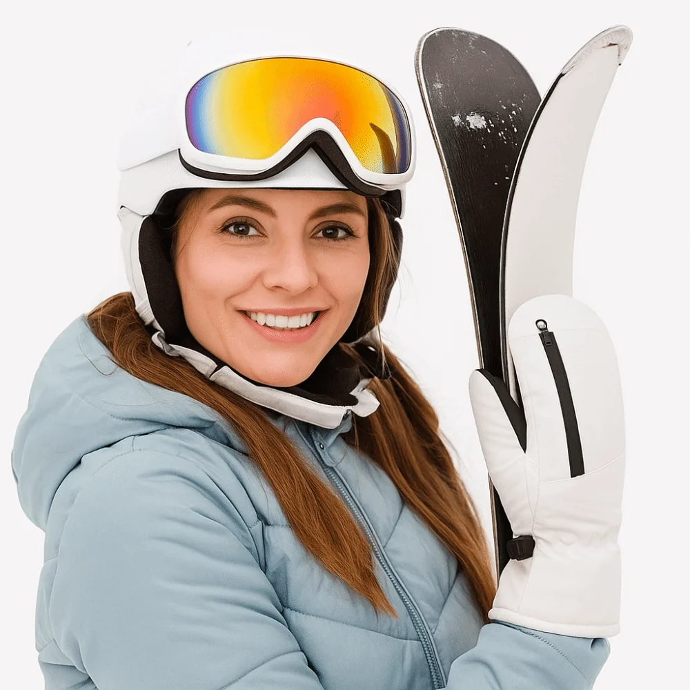 

1 Pair Unisex Waterproof Winter Skiing Gloves Thermal Thick Snowboarding Gloves Warm Touch Screen Snow Gloves Winter Sports