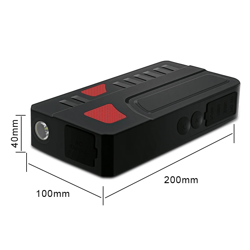 Dispositivo d'avviamento del ripetitore dell'automobile dispositivo d'avviamento multifunzionale di salto della batteria dell'automobile della banca di potere del ripetitore dell'automobile di capacità elevata 18000Mah