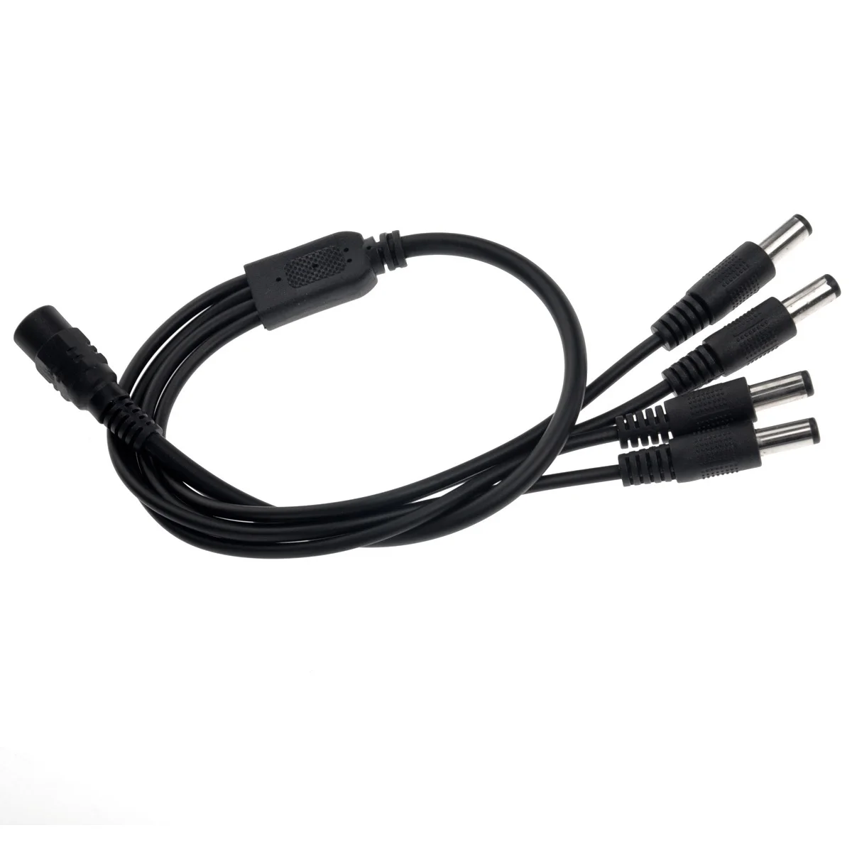 

40cm 1 Female 2.1mm Jack 4 Male 2.1mm Plugs Dc Cable for Home Electronics Cctv Camera Black Dc Power Splitter Cable