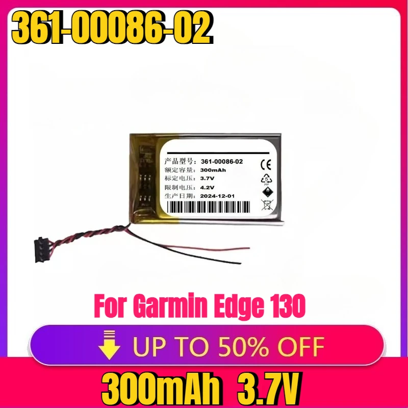 

New High quality replacement 361-00086-02 GPS Navigator Battery 3.7V/300mAh For Garmin Edge 130 3LA037240