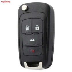 Custodia chiave telecomando a 4 pulsanti Fob per Opel Vauxhall Cascada Meriva Chevrolet Cruze Equinox Malibu Holden Barina Colorado Epica