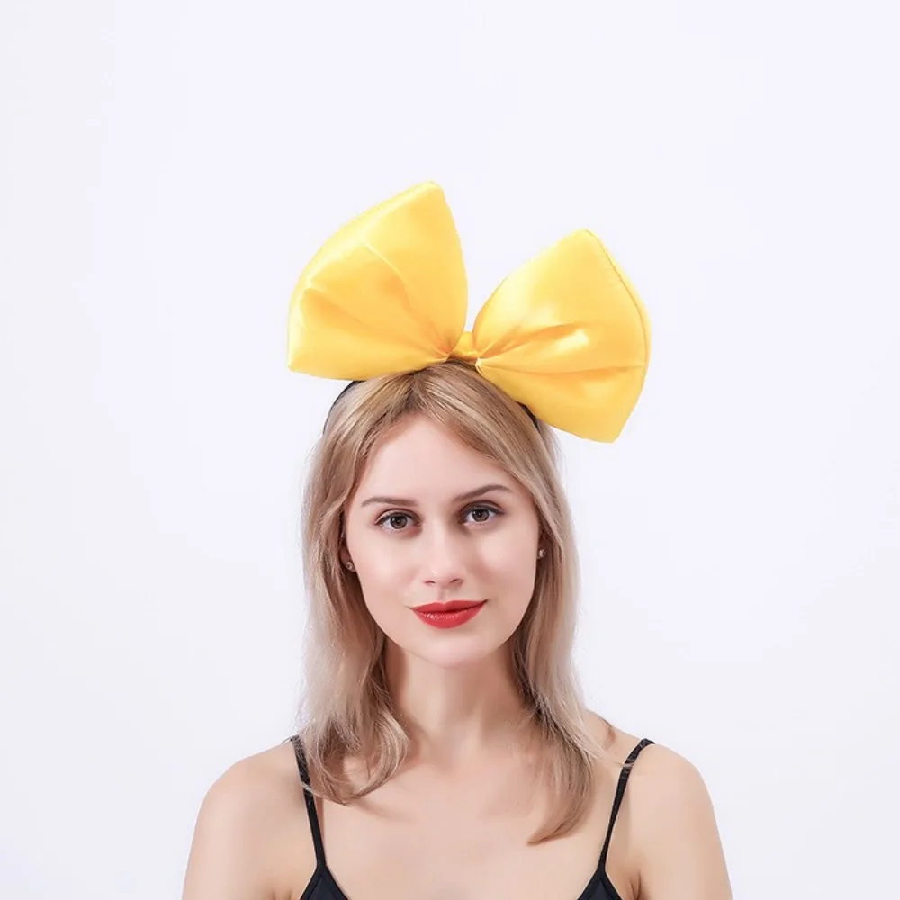 Popular Oversized Bow Bow Headband Party Decoration 3D Bow Hair Hoop Exaggeration Acting Bowknot Hair Bands Women
