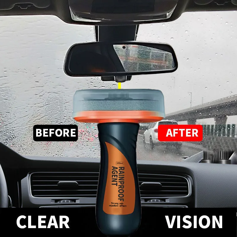 Agent de revêtement anti-pluie pour pare-brise de voiture, nettoyant hydrophobe pour vitres d\'automobile, traitement anti-pluie