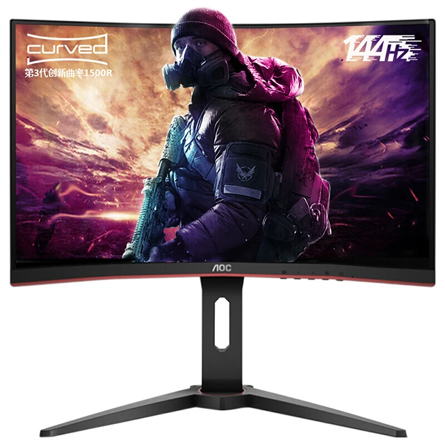 For AOC C24g2 24 inch wide curved led vga display 165hz LCD desktop computer gaming  screen