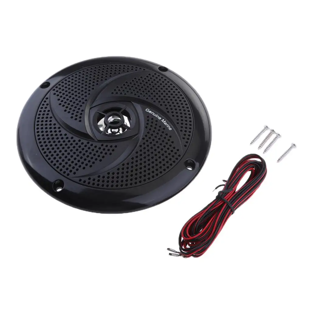 

6.5 inch Marine Boat Speaker System 90 dB 4 Ω Audio Sound - 60 Watts Power - - Weatherproof - Black
