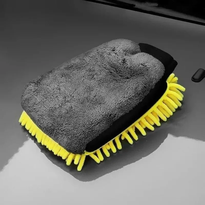 Scratch-Free Chenille Car Wash Glove - Deep Cleaning Ultra-Soft Microfiber Mitt, Ideal for Home & Auto Detailing