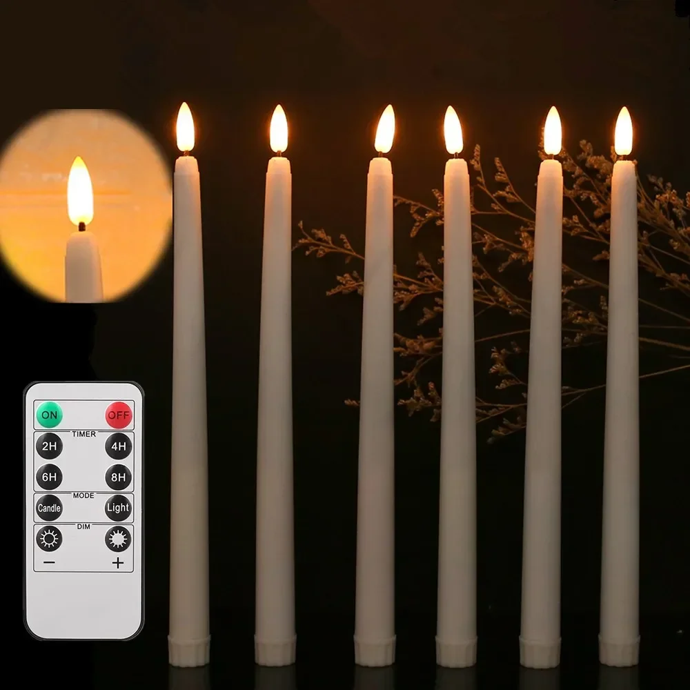 LED Flameless Taper Candles 6.5/11