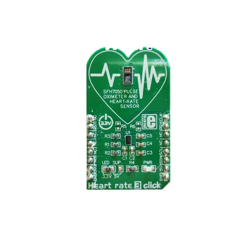 For MIKROE-2036 SFH7050, AFE4404 Heart Rate 3 Click Module -