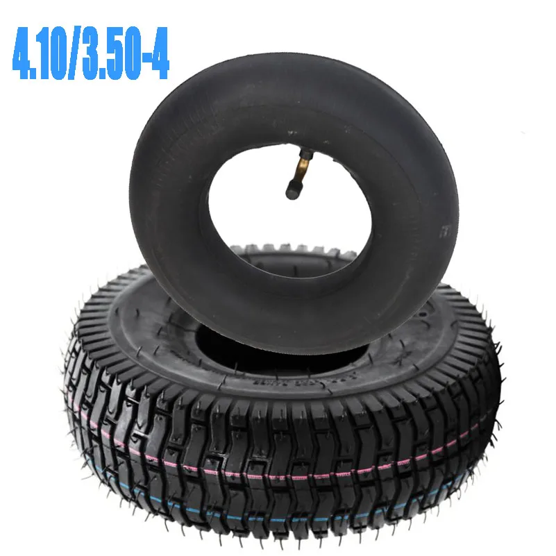 10 inch 4.10/3.50-4 rubber inflatable inner and outer tires, suitable for electric scooter accessories