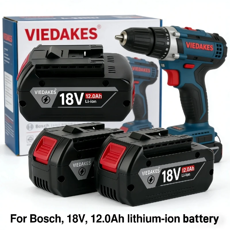 

Replacement 12.0Ah 18V Battery for Bosch 18V Battery Lithium BAT620 BAT622 GBA18V Professional Battery