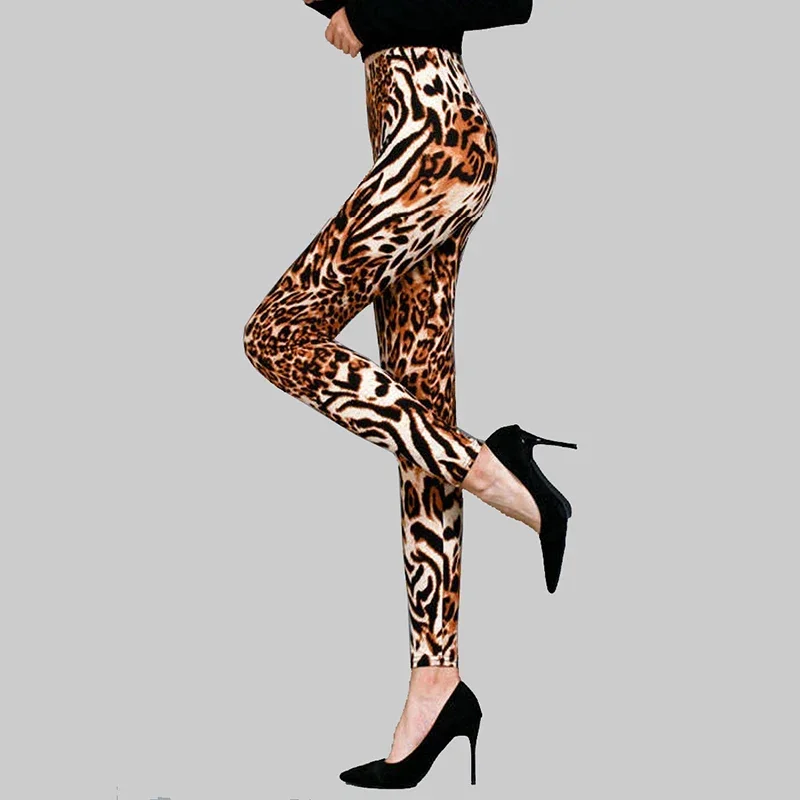 

Leopard Print Leggings Women's High Waisted Yoga Pants Fitness Push Up Leggins Sexy Skinny Female Gym Clothes Sport Tights